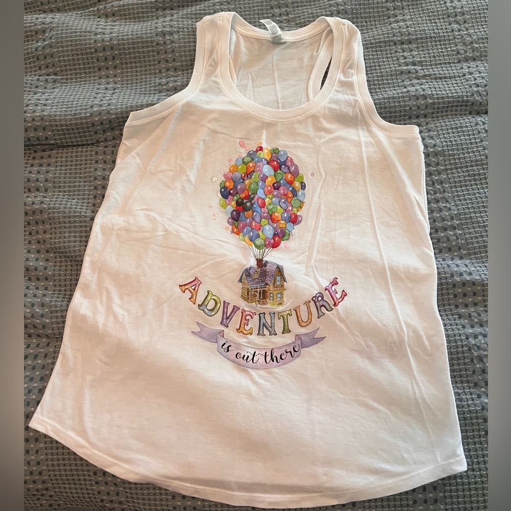 Disney Up Adventure is out there racerback tank top size M